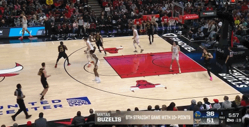 公牛轰出22比2！?追梦掀翻布泽利斯被吹进攻犯规！